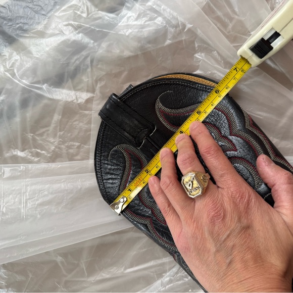 VINTAGE NOCONA RED SNAKESKIN COWBOY BOOTS - Picture 15 of 16